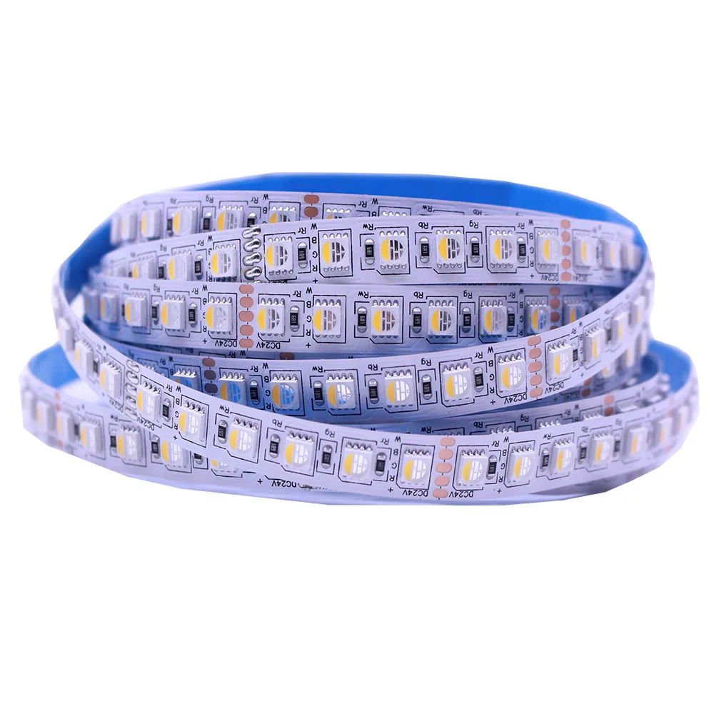 Гибкая светодиодная лента 5 м 4 цвета 1 чип 12 В 24 RGBWW RGBW RGB 84 светодиосветодиодный s/M