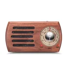 Портативное карманное радио AMFM в стиле ретро, на батарейках из орехового дерева, разъем для наушников 3,5 мм, для прогулок, пробежек, тренажерного зала, кемпинга