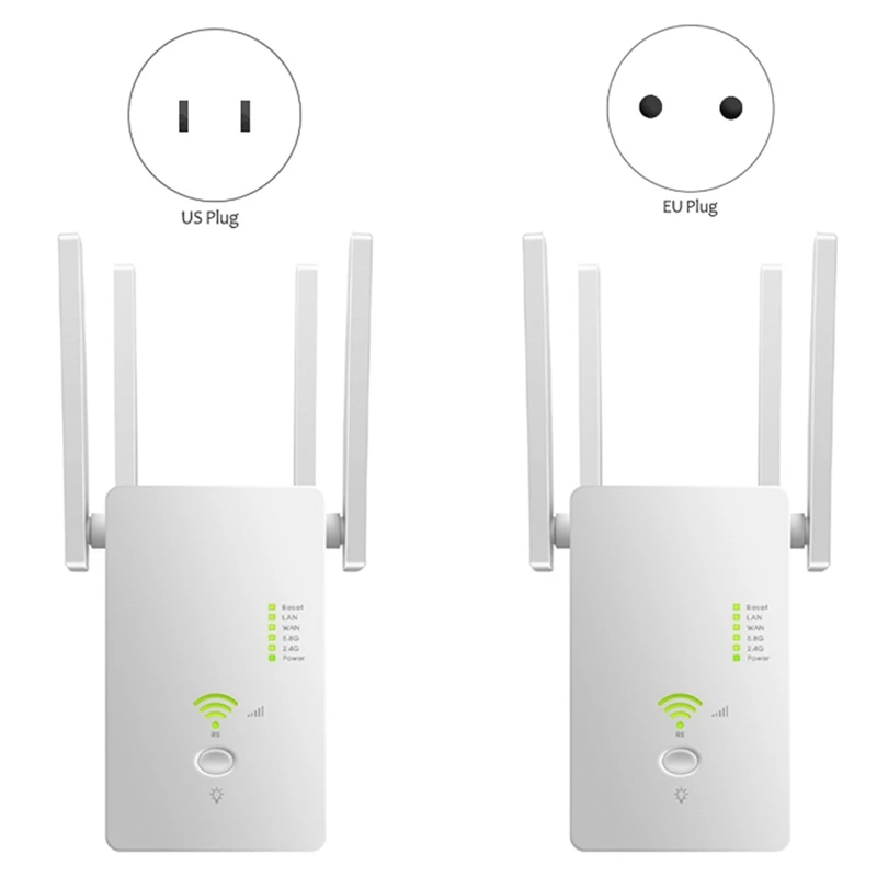 

Двухдиапазонный усилитель сигнала Wi-Fi 1200 Мбит/с, 2,4 ГГц