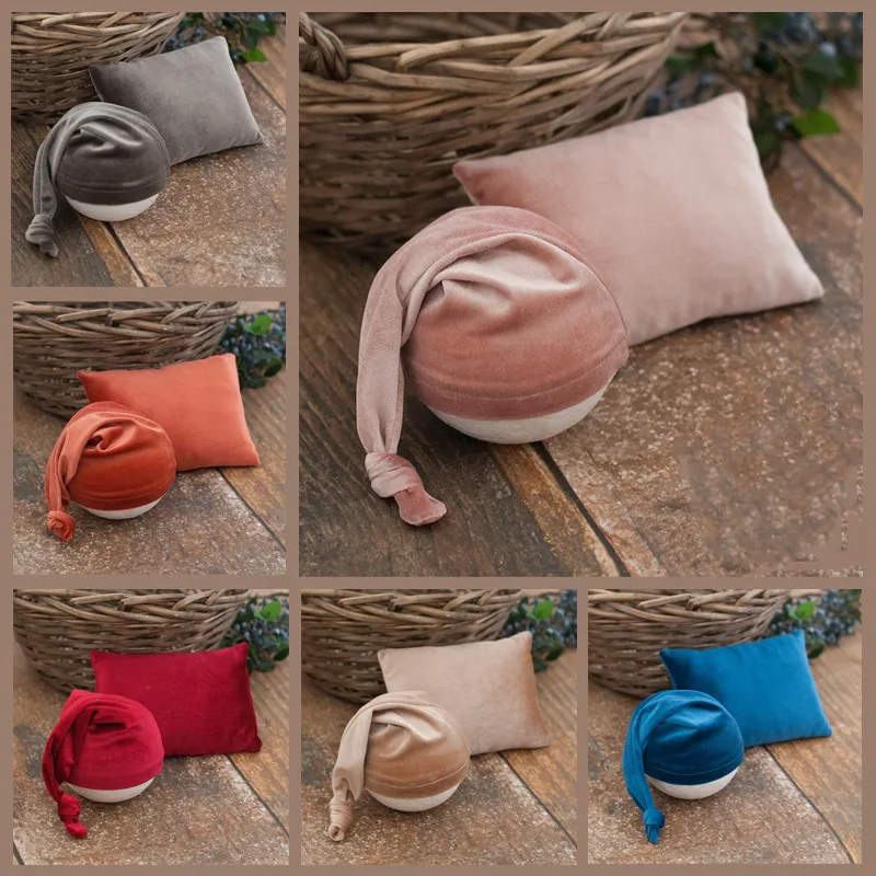 

Реквизит для фотосъемки новорожденных мальчиков и девочек шляпа + подушка для малышей Аксессуары для фотостудии