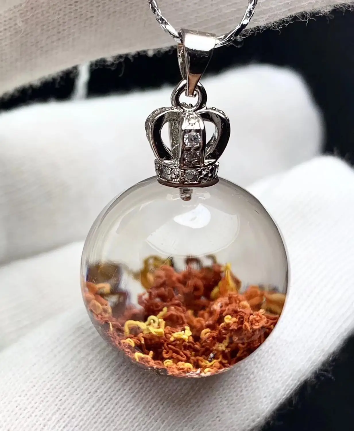 Высокое качество натуральный Зеленый Фантом подвеска в виде капли воды сад 36x26x17