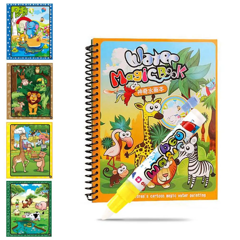 Креативный Цвет Diy катушка скретч картина Детская граффити эскиз книга Картина