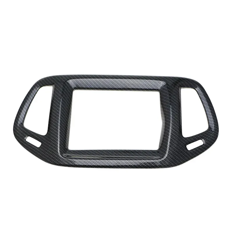 

Xburstcar for Jeep Compass 2017 2018 2019 2020 Car Center Control Navigation Circle Cover Trim Sticker Accessories