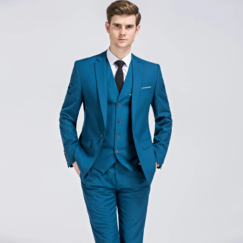 

2021 Gentlemen Notch Lapel Business Formal Dress Suits For Men Fashion Terno Masculino Plus Size Suit S-4XL 5XL 910
