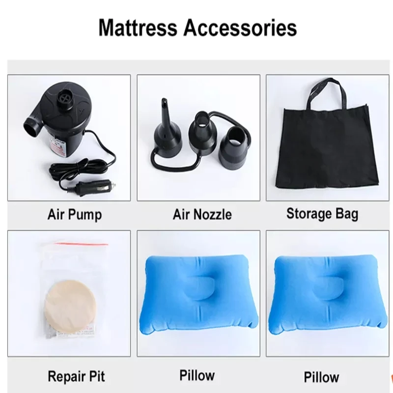 Автомобильный туристический надувной матрас для сна уличный диван кровать