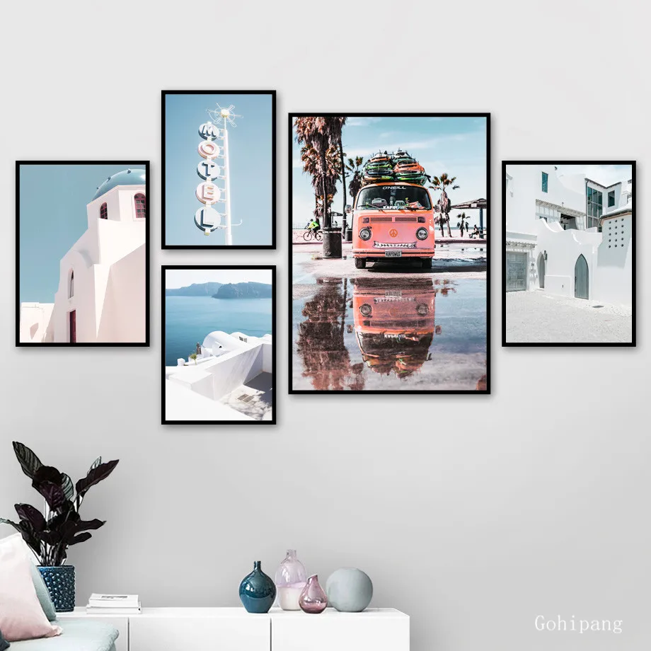 Фотообои с изображением семейства пальмы в стиле ретро Картина на холсте