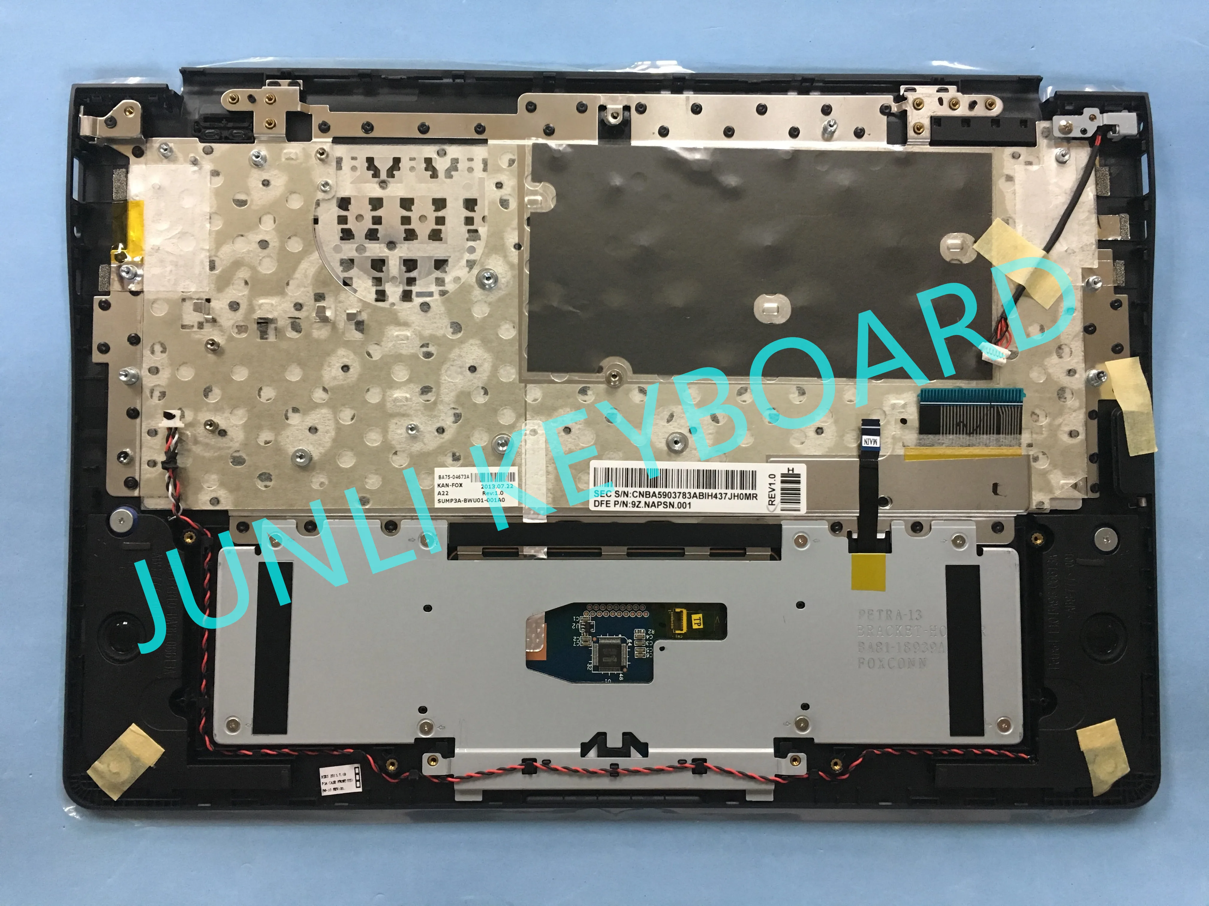 JUNLI клавиатура для оригинальной Samsung ATIV Book 9 NP915S3G-K01US NP915S3G NP905S3G K01 черная с верхним