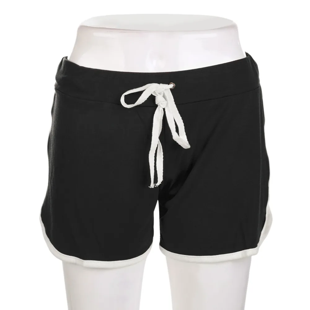 Женские шорты для бодибилдинга фитнеса девушек хлопок эластичная талия