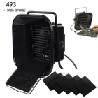 Высококачественный 493 паяльный поглотитель дыма, вытяжка электростатического разряда с 5 бесплатными фильтрующими губками с активированным углем, 220 В110 В для переделки