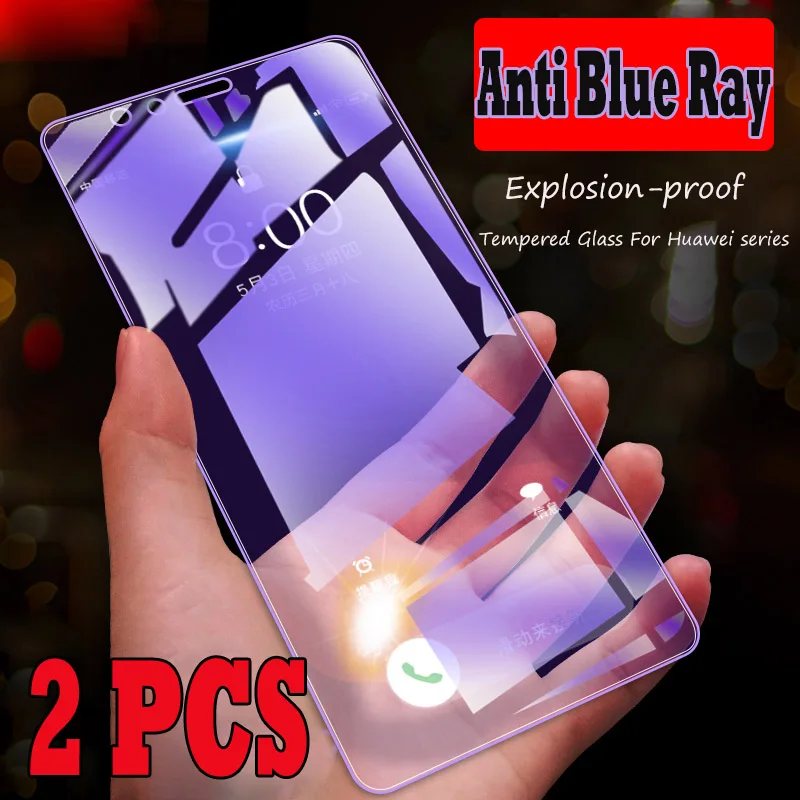 2 шт. 9H Взрывозащищенный экран с защитой от синего света защитное закаленное