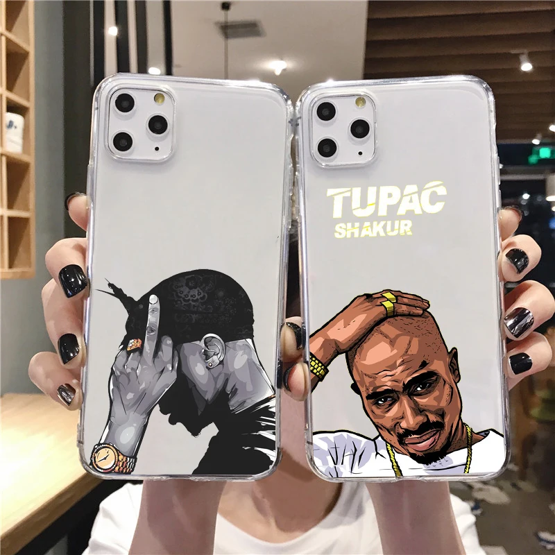 

Rapper 2pac singer Tupac TPU soft Phone case For iphone 12pro max SE 5S 6 6S 7 8 plus 12mini XS XR XSMAX 11PRO MAX back coque