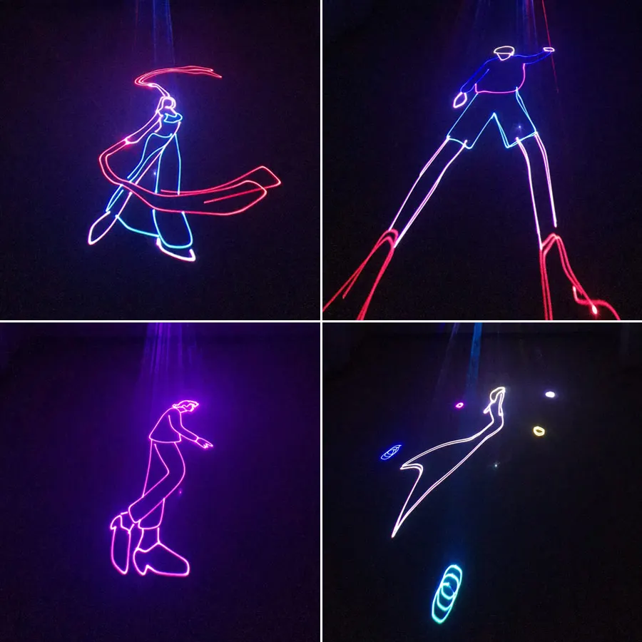 Pаспродажа ESHINY APP 500 МВт/1 Вт/1,5 Вт анимация RGB лазерные линии луч сценисветильник свет проектор DMX DJ танцевальный бар профессиональная система шоу G1N8