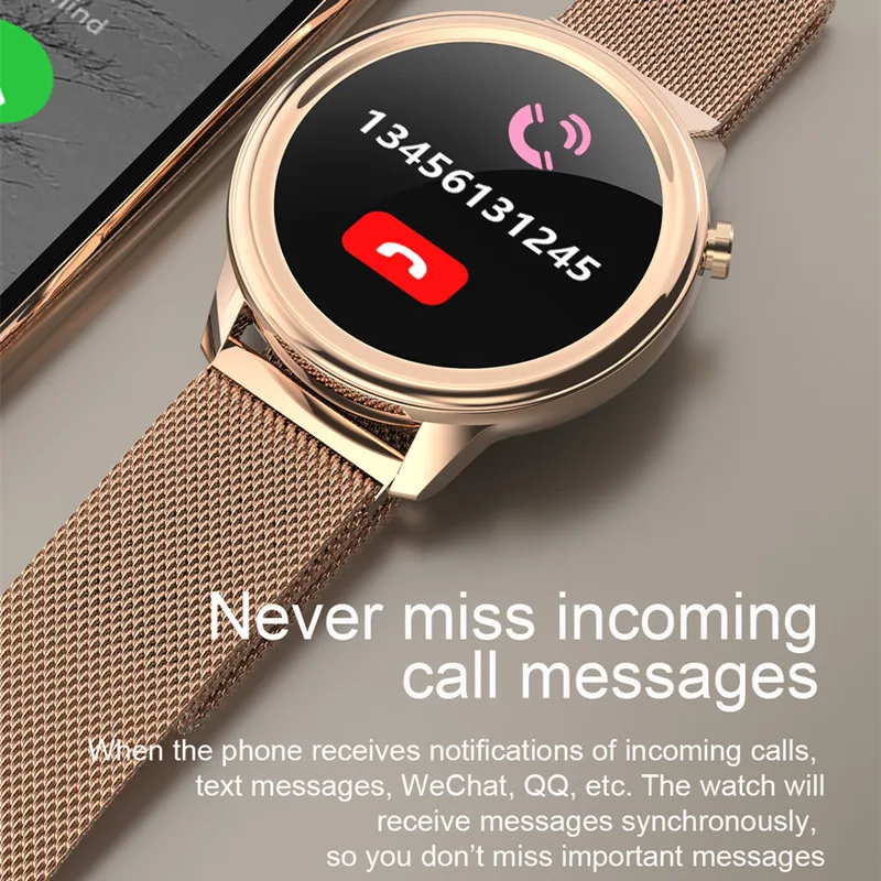 F30 Смарт часы женские IP68 Водонепроницаемый Smartwatch сердечного ритма тела