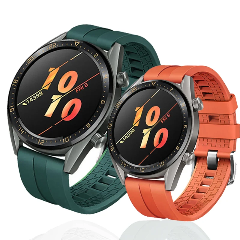 Для Samsung Galaxy Watch 46 мм Смарт часы спортивный силиконовый ремешок 22 для часов Huawei