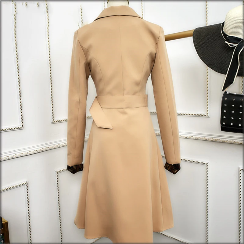 Весенние Потрясающие дизайнерские женские мини-платья с длинными рукавами