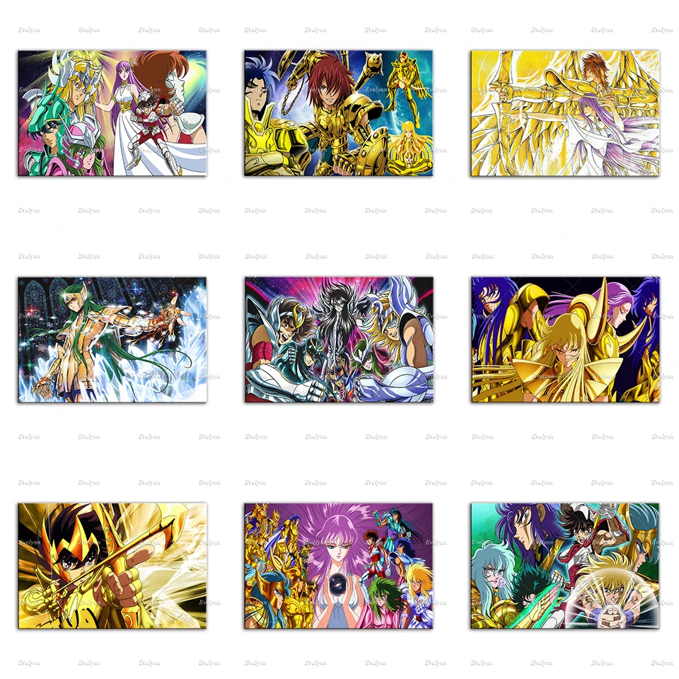 

Saint Seiya Japanese Classic Anime Poster Nordic Modern Living Room Decor Canvas Wall Art Prints Children Room Decor Painting