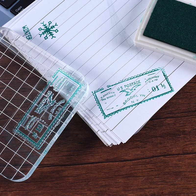 Винтажные почтовые марки прозрачные штампы для скрапбукинга силиконовые