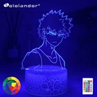 Акриловая 3d лампа аниме мой герой Академия Dabi светодиодный светильник для спальни Декор крутая Манга подарок для Него Rgb красочный ночник Dabi