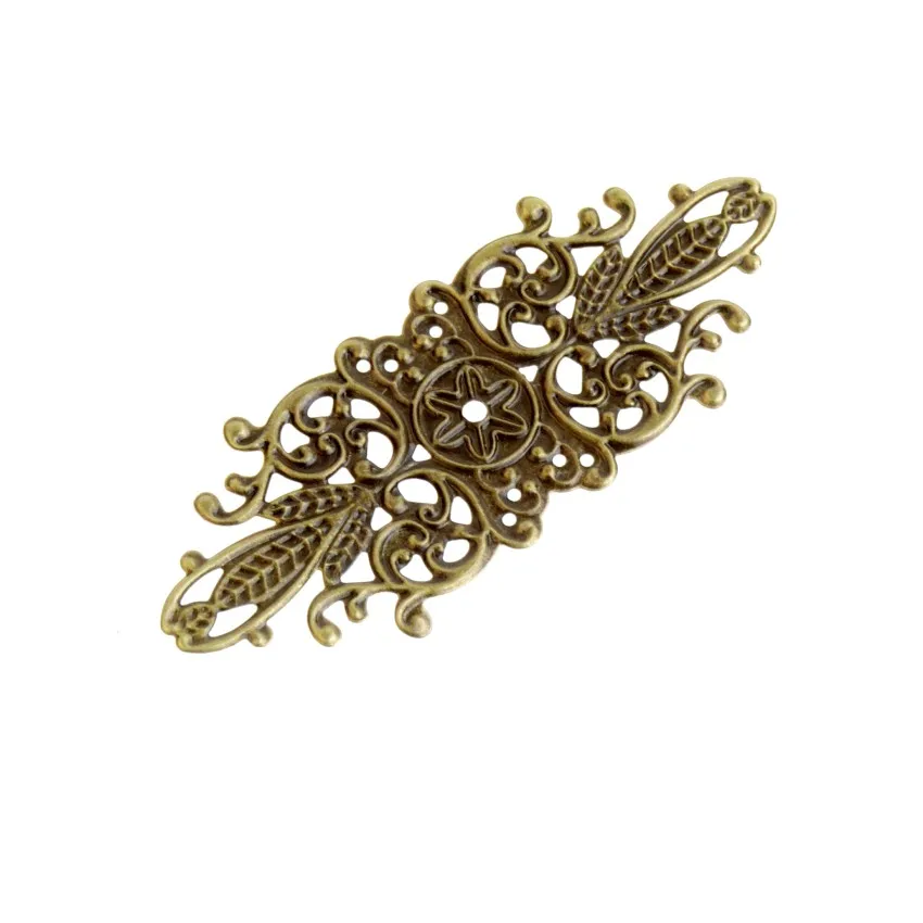 5 шт с бронзовой филигранью под старину Цветочные обертывания соединители