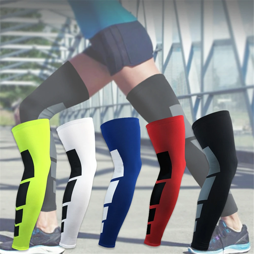 

1PC Sports Kneepad Men Pressurized Elastic Knee Pads Support Fitness Gear Basketball VolleyballBrace Protector Silicone Antiskid