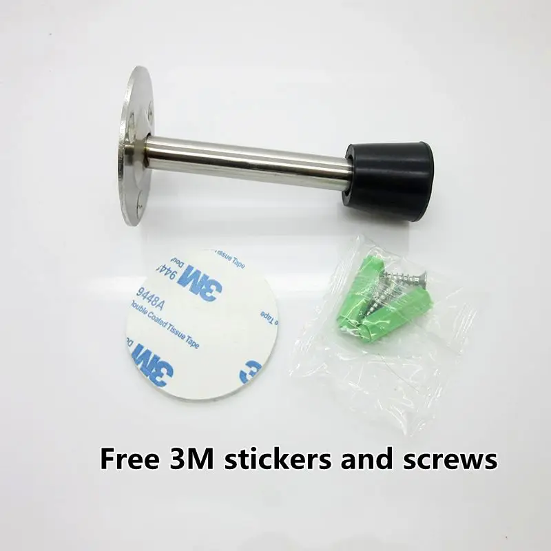 Простая дверная пробка из нержавеющей стали дверной упор для ванной комнаты