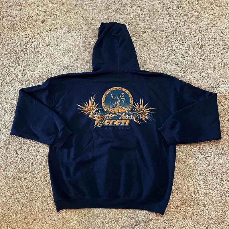 

Travis Scott Hooded Sweatshirt Travis Scott Cactus Jack Cacti Icon Heritage Hip Hop Print Hooded Sweatshirt