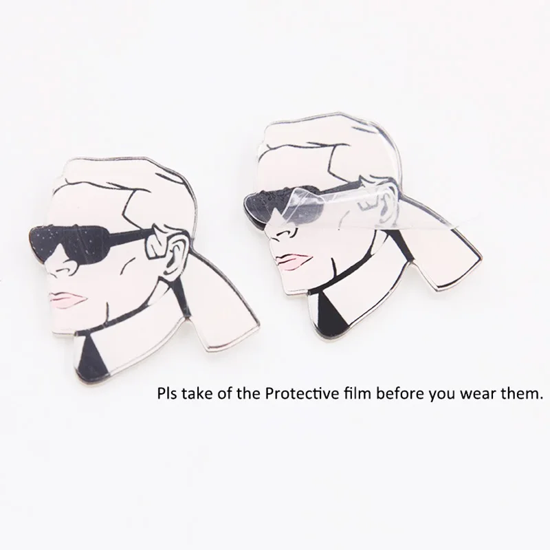 Cartoon Character Acrylic Brooch Unisex Garment Accessory Scarf Clip Fashion Jewelry | Украшения и аксессуары