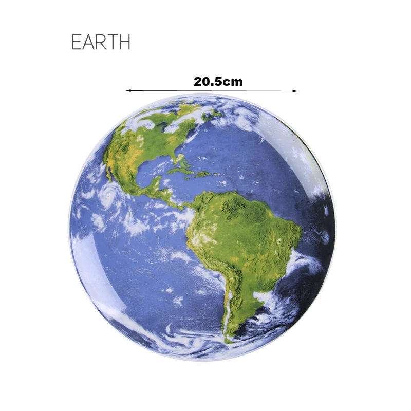 Earth Креативная Настенная Декорация в скандинавском стиле, космическая солнечная система, украшения на планету, астронавт, керамическая планета, украшение для дома, подарок - Цвет: Earth