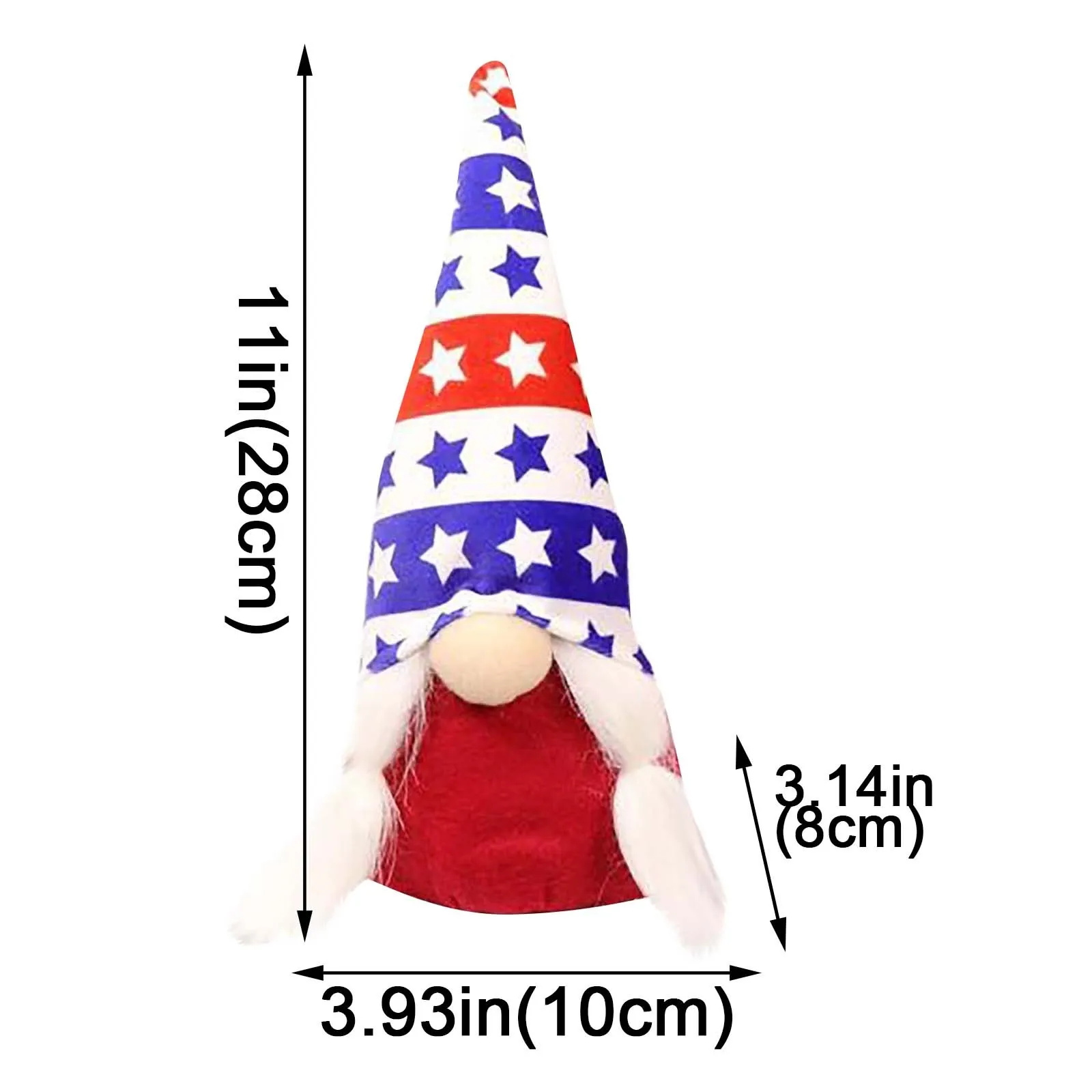 

JuguetesBebe Independence Day Faceless Doll Decorator Five-star Dwarf Decorator Old Man Fores Great gifts for family interaction