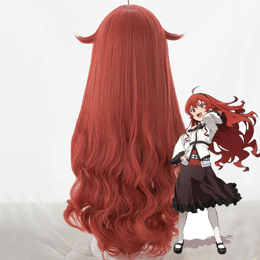 

Takerlama Eris Boreas Greyrat Cosplay Wig Mushoku Tensei Woman Red Hair Long Curly Wave Hair Halloween Party Props