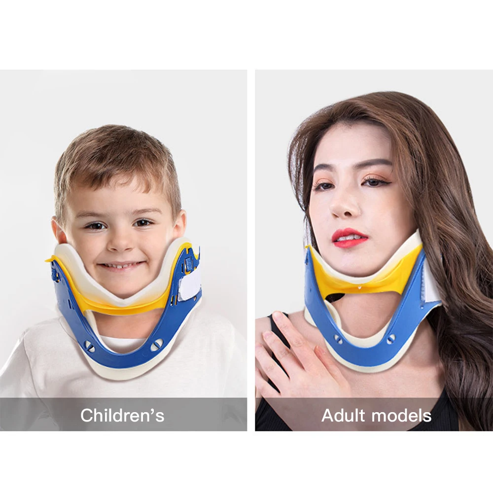 

Adjustable Neck Brace Cervical Traction Posture Correct Spine Fixed For Adults Children Sports Protection Gear Neck Support Belt