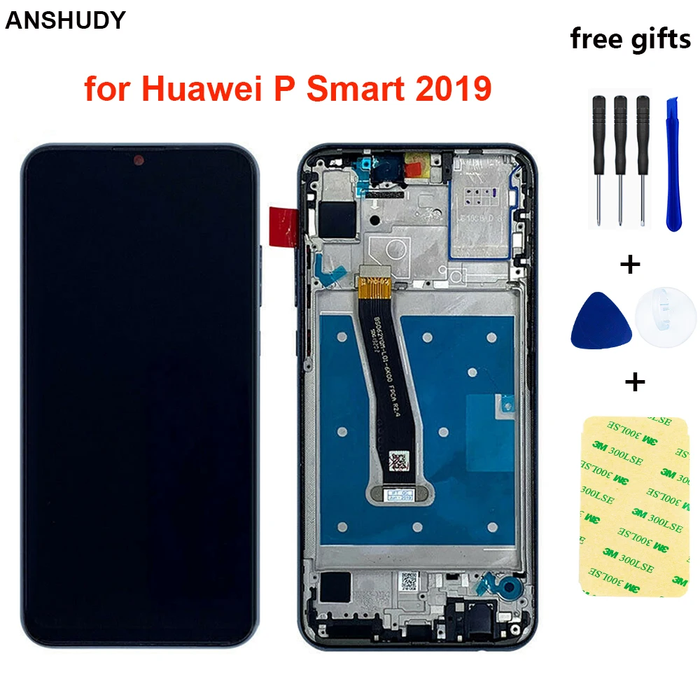Для huawei P Smart 2019 lcd кодирующий преобразователь сенсорного экрана в сборе для ЖК