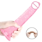 Анальный фаллоимитатор на присоске, искусственный пенис, Стимулятор клитора, эротический массажер ремешок для дилдо, интимные игрушки для женщин