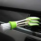 Щетка для очистки автомобильных приборов, двойная щетка для кондиционирования воздуха на выходе, мягкая щетка с ангелом