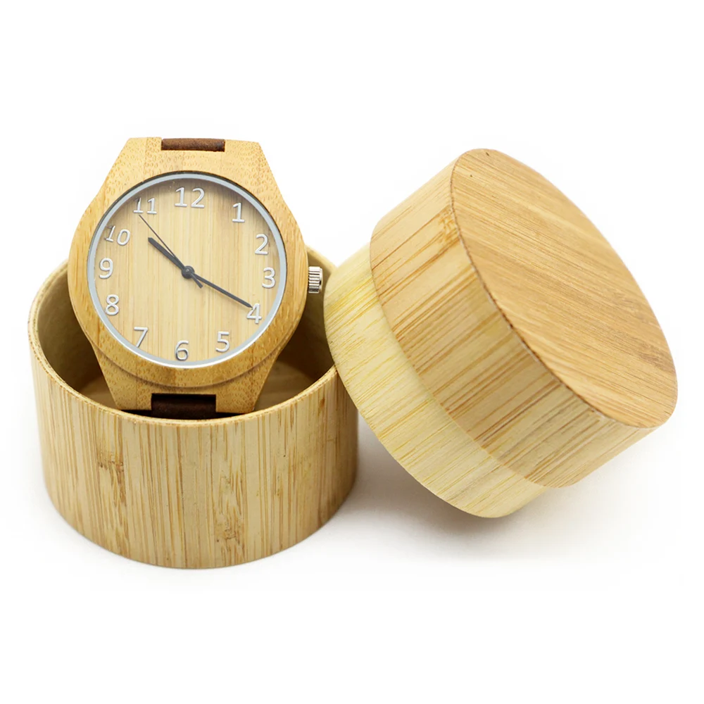 

Handcrafted Wood Original Watches With Band Custom Logo Digital Design Your Own Bamboo Wood Watch