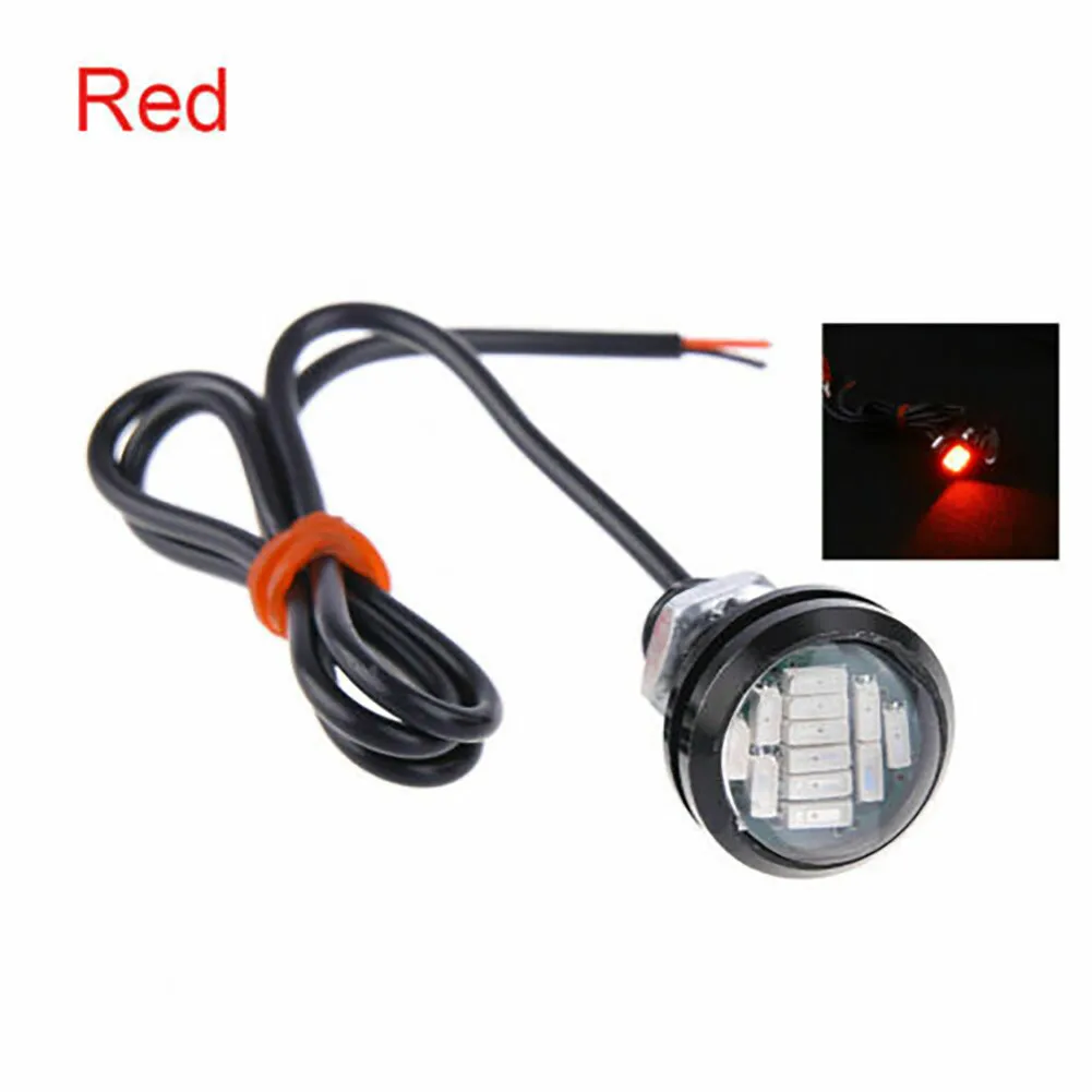 

10pcs Eagle Eye 15W Lights 23mm Accessories Backup DC12V DRL Red Rock Lamp