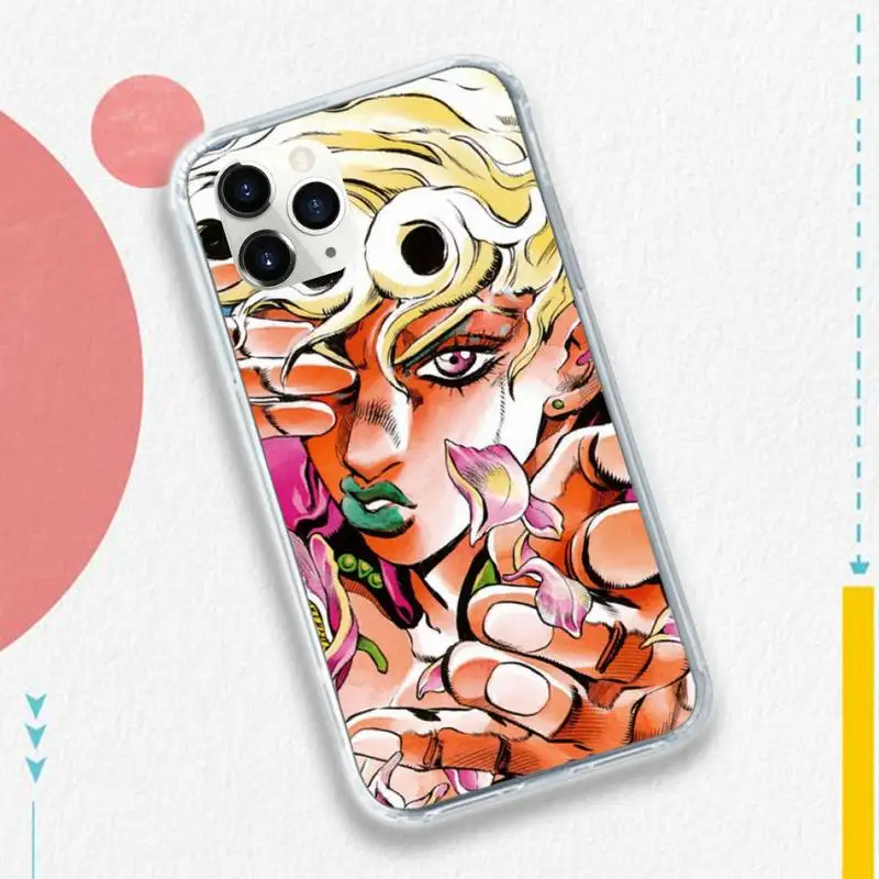 

jojo bizarre adventure Anime mobile Phone Case for iPhone 11 12 pro XS MAX 8 7 6 6S Plus X 5S SE 2020 XR