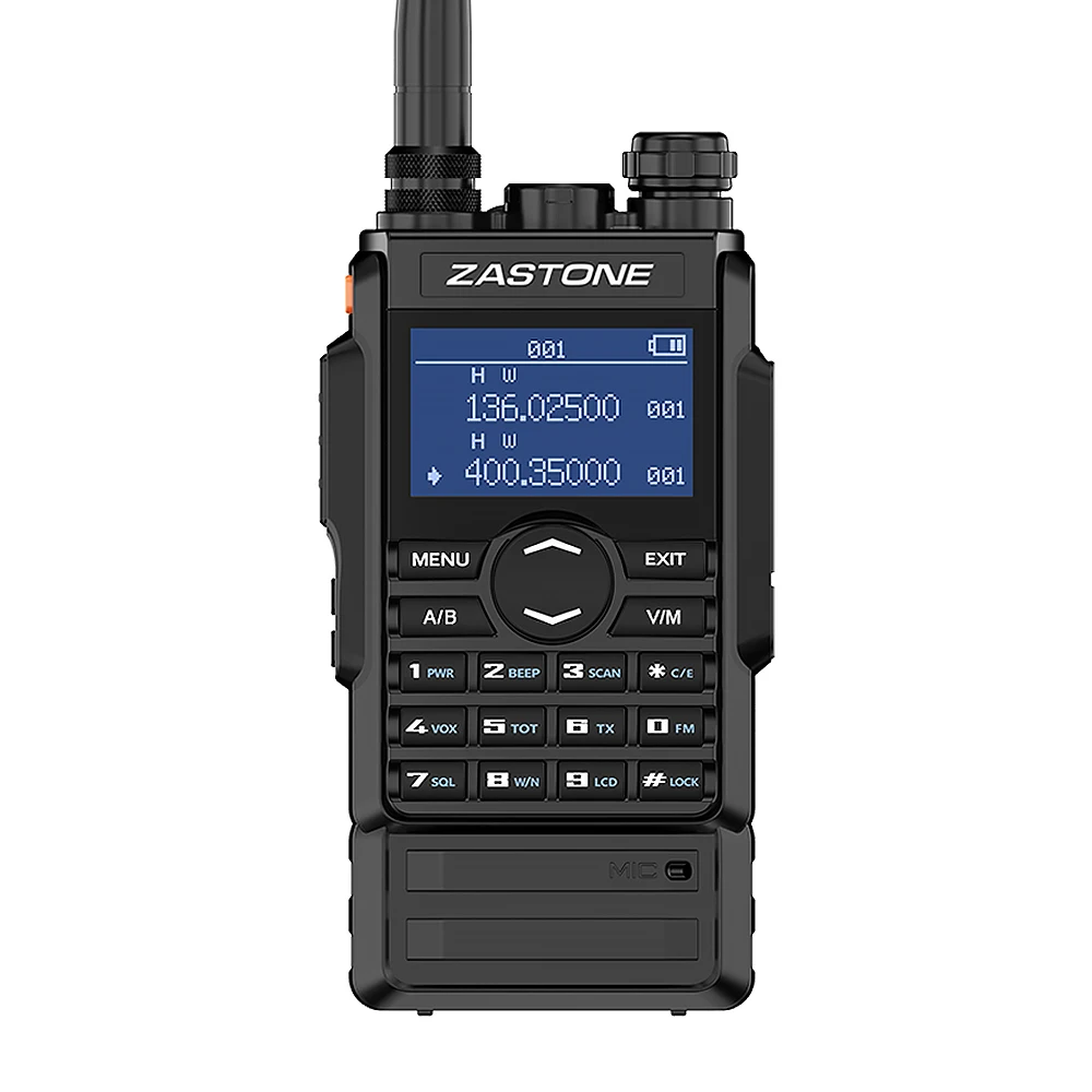 zastone M7 Walkie Talkie VHF UHF Portatile Radio 5w Walkie Talkie 2600Mah Battery Two way radio FM Ham 136-174 400-480Mhz