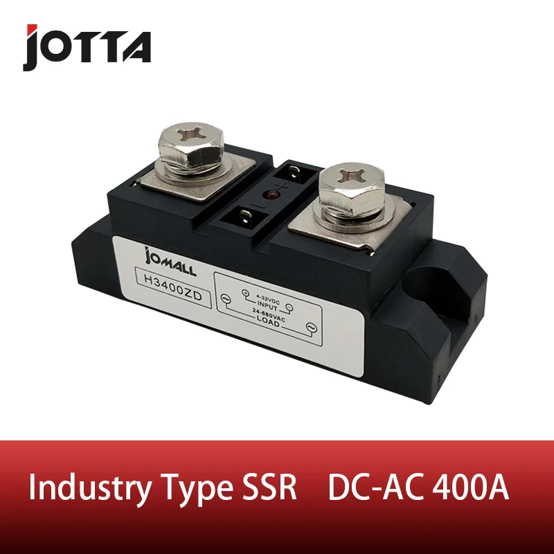 400A промышленный однофазный вход SSR 4-32VDC Выход 24-680VAC твердотельное реле 400a |