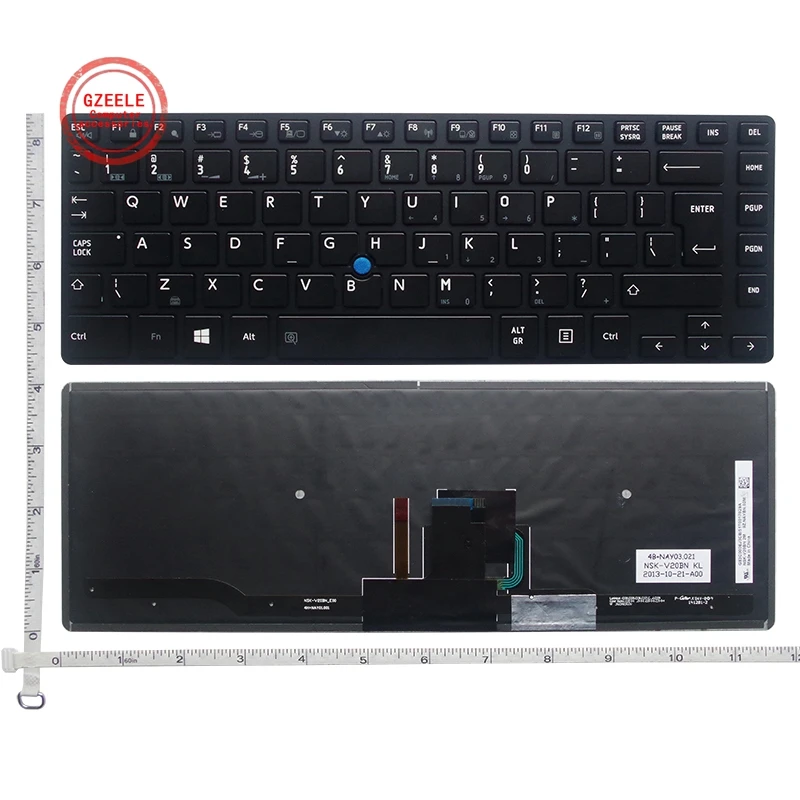 US/UK/испанская клавиатура для ноутбука Toshiba Z40 A AK 01M AK03M Z40T AB R30 B ноутбук с подсветкой