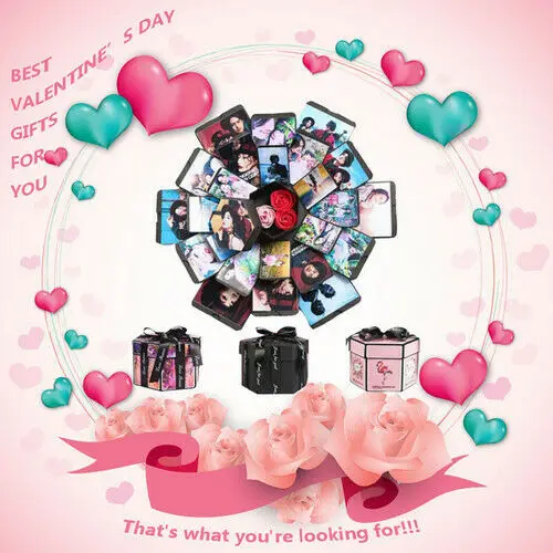 Фотоальбом сделай сам Декор для дома сюрприз любовь взрывная коробка Подарок на