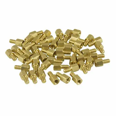 

100 шт. латунные винты стойки PCB шестигранные проставки M3 Male x M3 Female 5 мм M3X5 + 5