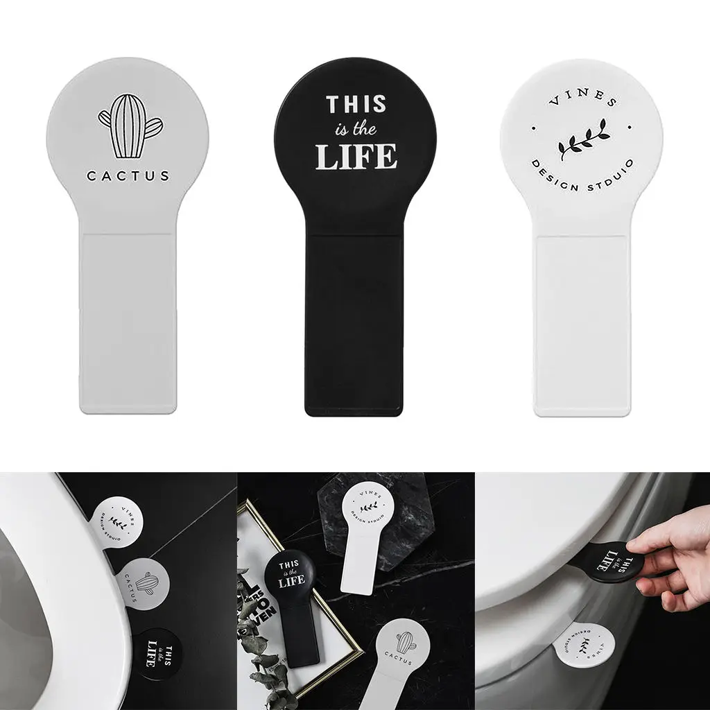 

Toilet Cover Lid Lifter Holder Toilet Cover Lift Handle, Avoid Touching Easy to