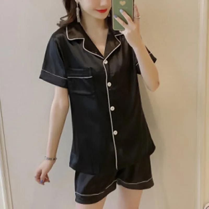 

Ladies Women Pyjamas Set Short Sleeve Night wear Lounge Wear Pajamas Sleepwear