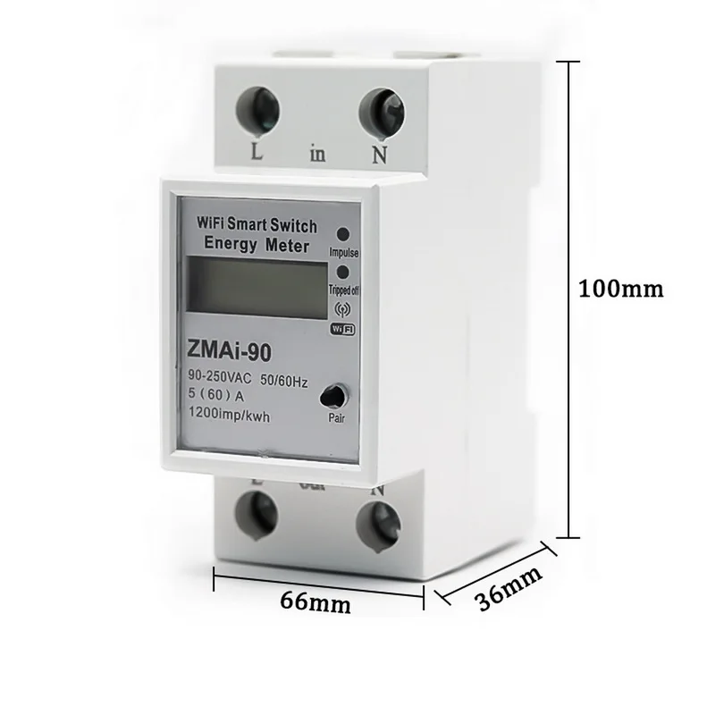 Sonoff R2 60-80A измеритель мощности монитор беспроводной WiFi переключатель с функцией