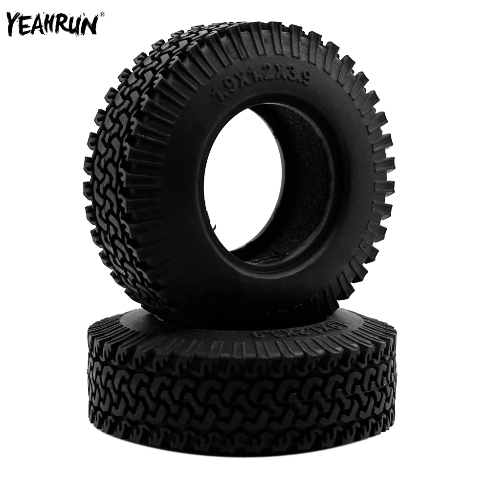 

YEAHRUN 1/10 RC Car Rubber Tyres 1.9inch 98mm Wheel Rim Tires For Axial SCX10 90046 F350 Tamiya Truck Car Parts