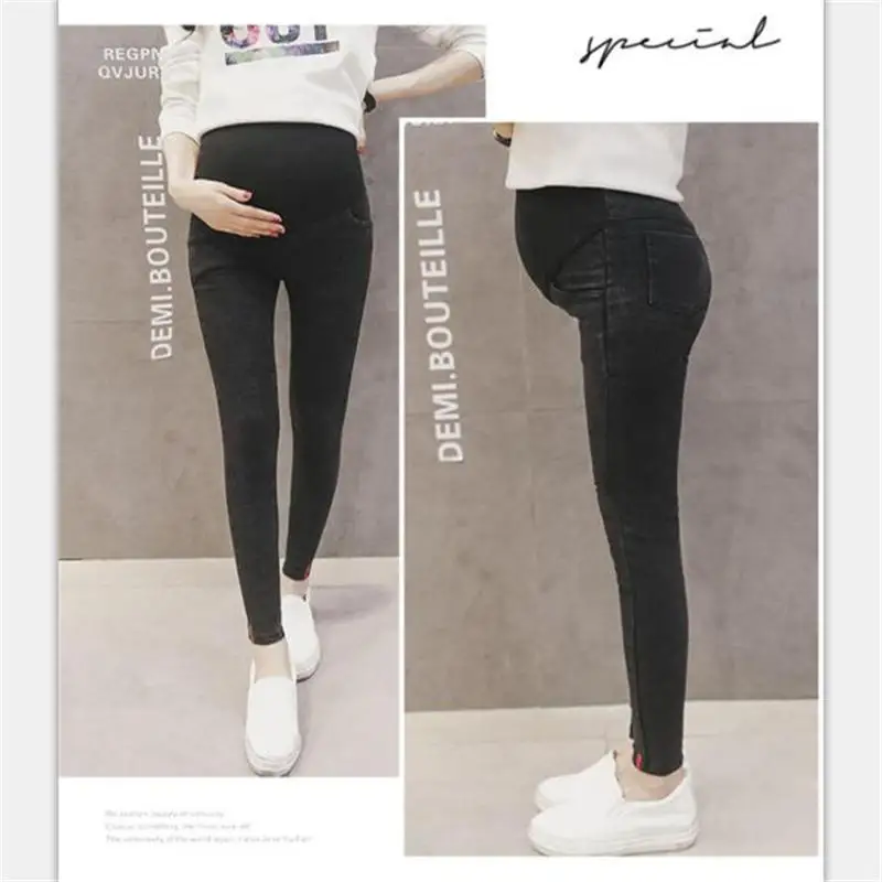 Одежда для беременных женщин 2021 весенние ковбойские брюки эластичная сила