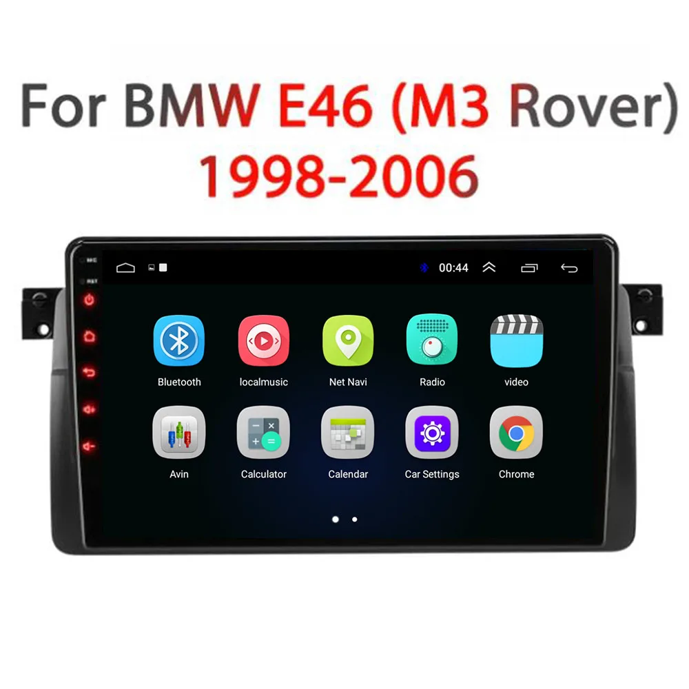 

1 Din Android 11 GPS-навигация для BMW E46 M3 Rover 75 Coupe 318/320/325/330/335, автомобильное радио, мультимедийный DVD-плеер, стерео