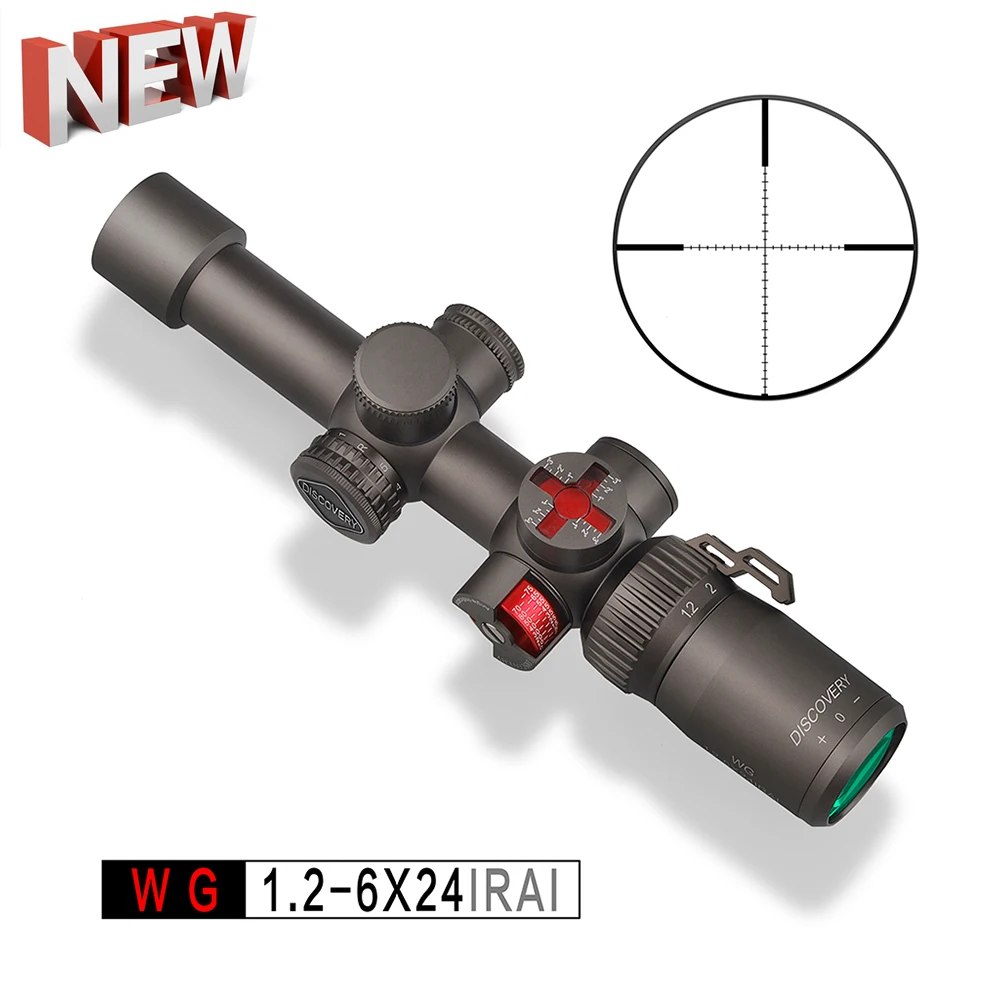 Оптический прицел WG 1 2-6x24yi с индикатором угла и уровня дешевая модель 22LR для охоты