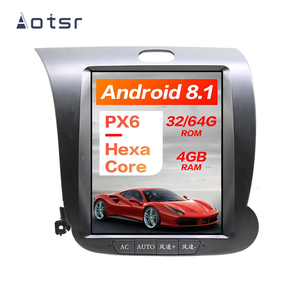 Автомобильная Мультимедийная система на Android 8 1 экран 10 4 дюйма GPS-навигатор Wi-Fi